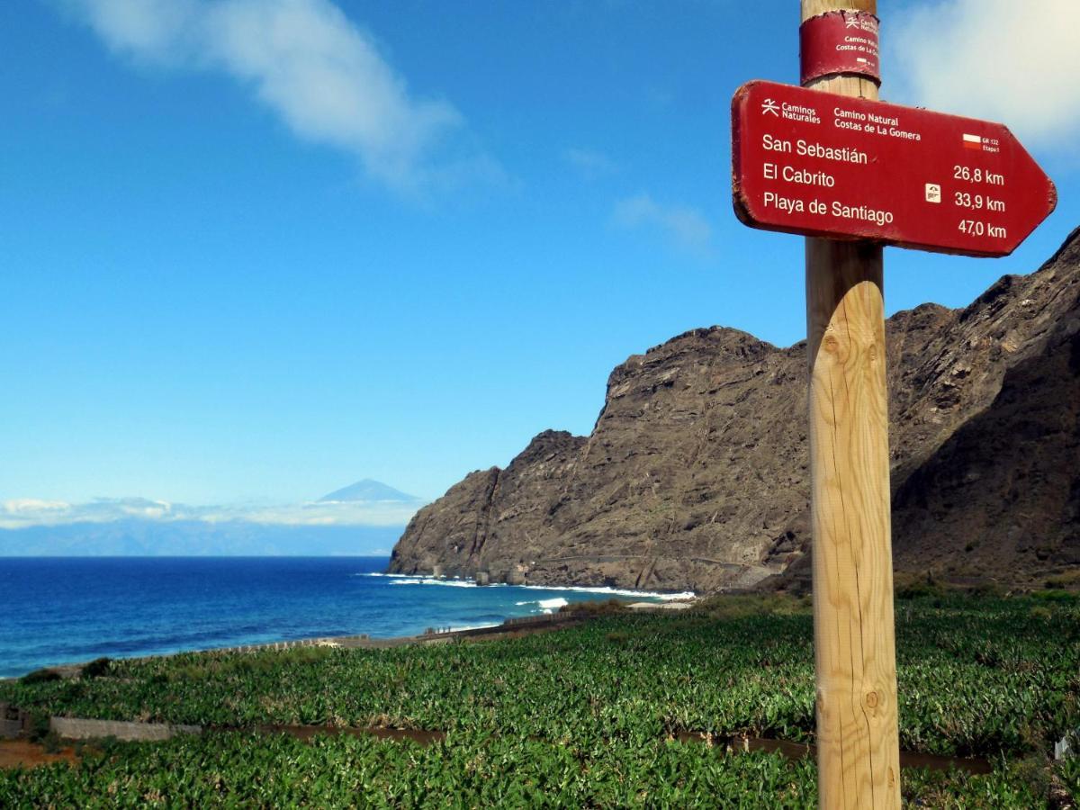Casa La Sabina Roja 1 - Casa Con Impresionantes Vistas Sobre Hermigua Y El Mar Kültér fotó